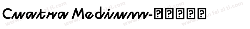 Cuatra Medium字体转换